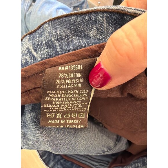 Jack Of Spades Mens High Roller Comfort Fit Straight Leg Jeans 33x32 Blue Denim - Picture 6 of 7